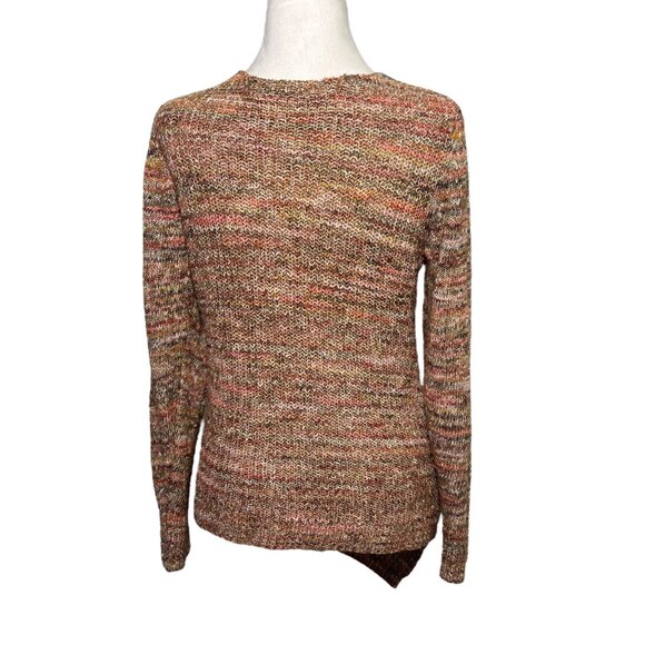 Vintage Asymmetric Knit Sweater Granola Nature Speckled Boho Whimsigoth Indie M - Picture 5 of 11